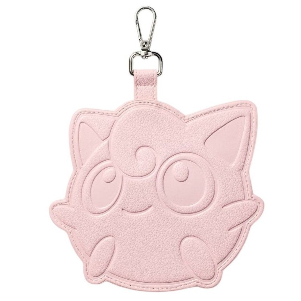 Pokemon Target Bag Charm ID Holder Unisex OS Pink NIP Jigglypuff Faux Leather